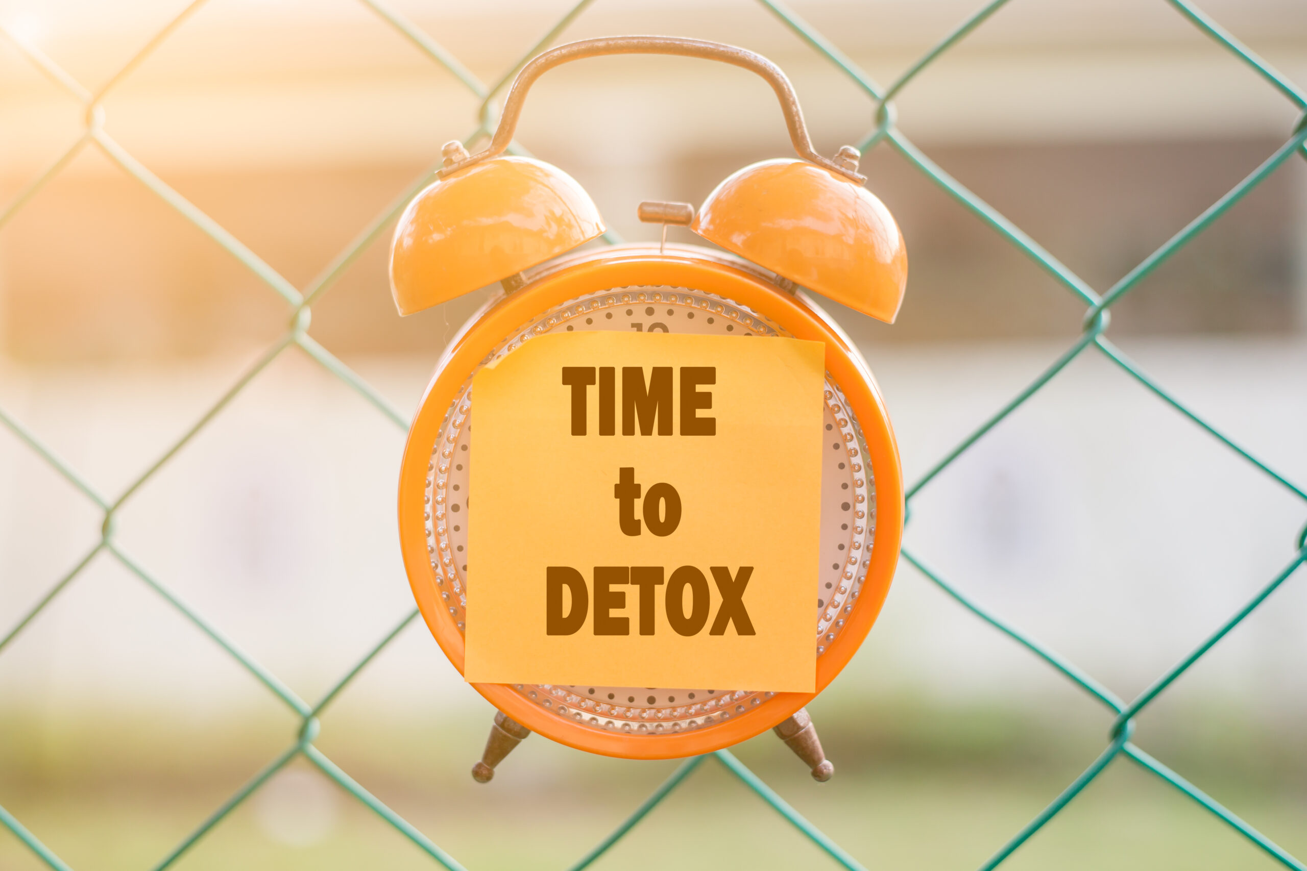 Time,To,Detox,Word,Written,On,Sticky,Note,On,Orange