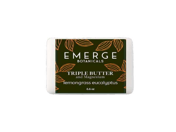 Triple Butter Bar Soap with Magnesium & VitaminD3 + lemongrass eucalyptus